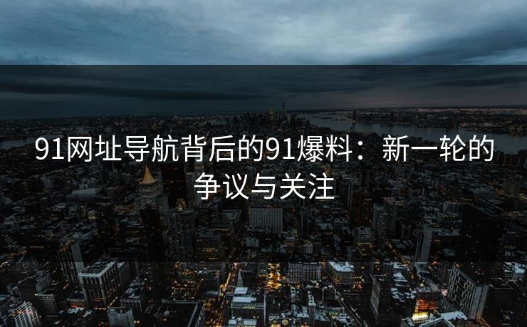 91网址导航背后的91爆料：新一轮的争议与关注
