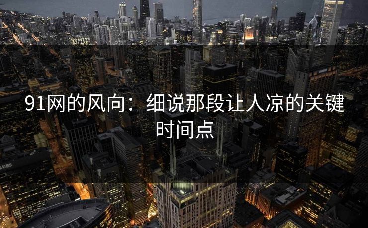 91网的风向：细说那段让人凉的关键时间点