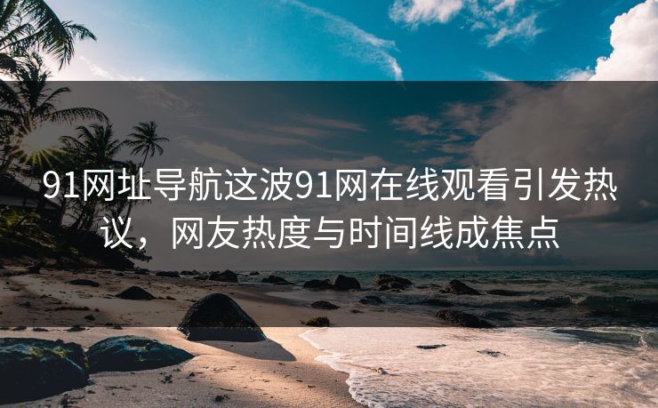 91网址导航这波91网在线观看引发热议，网友热度与时间线成焦点